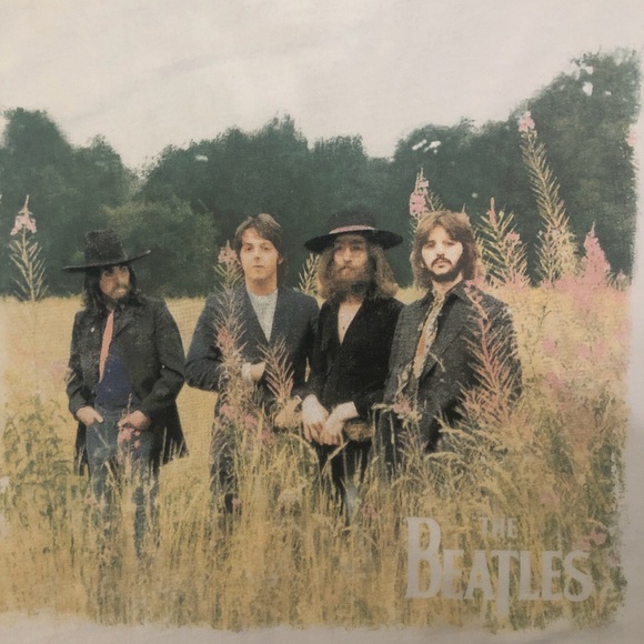 Womens crop top The Beatles T-shirt size Large - Picture 2 of 4